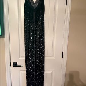 NWT White fox Black Polka Dot Maxi Dress